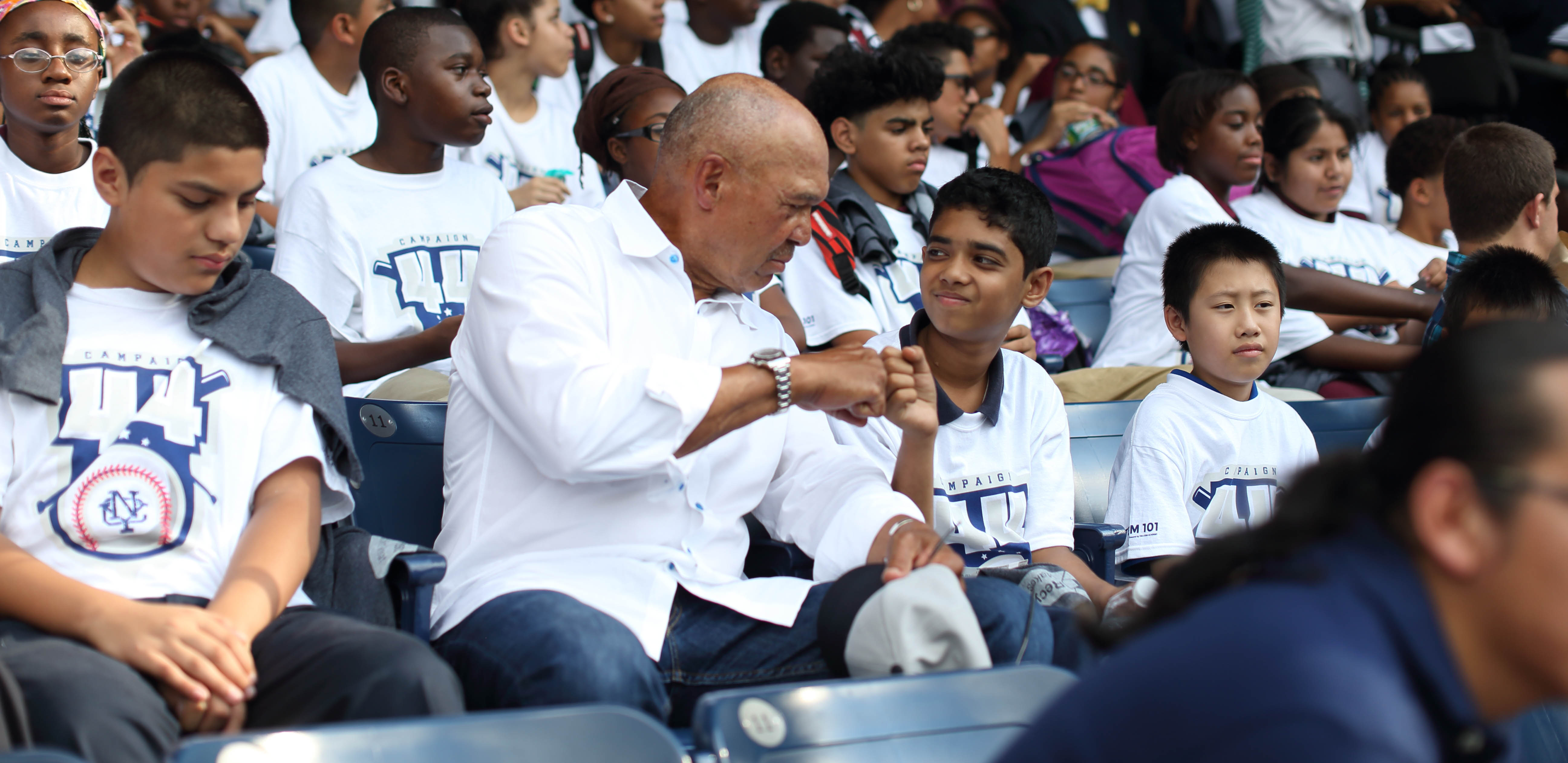 Reggie Jackson supporting the Mr. October Foundation community