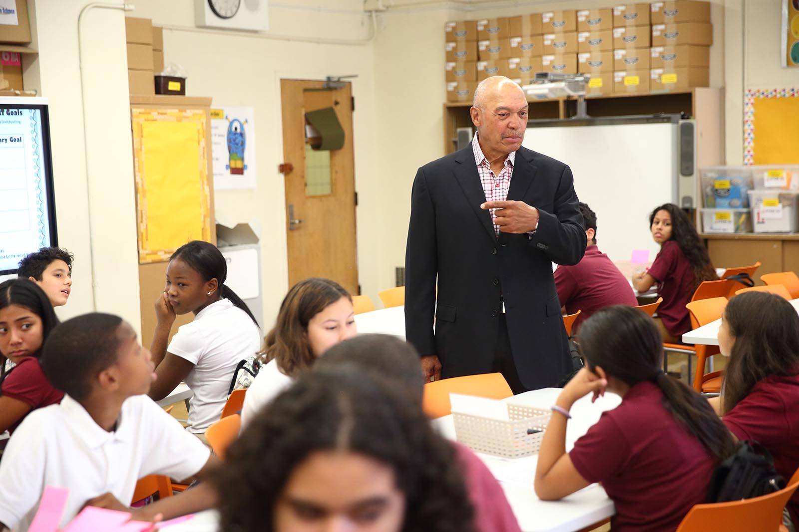 Young people taking part in a Mr. October Foundation STEM activity